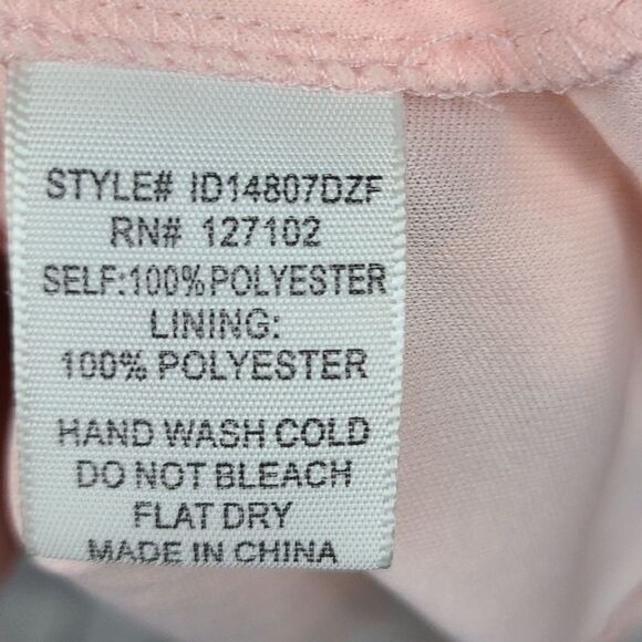 Bohemian NWT Work Dress Peach Blue Boho Printed Flare Sleeve Shift Colorful - Picture 9 of 10